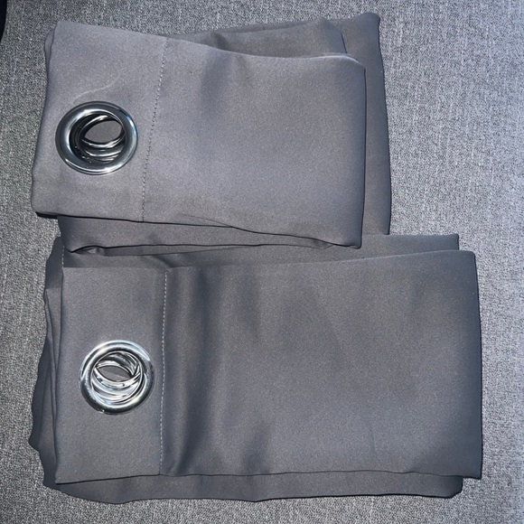 Blackout Grey Curtains 52"W x 45"L (Pack of 2) - Picture 2 of 6